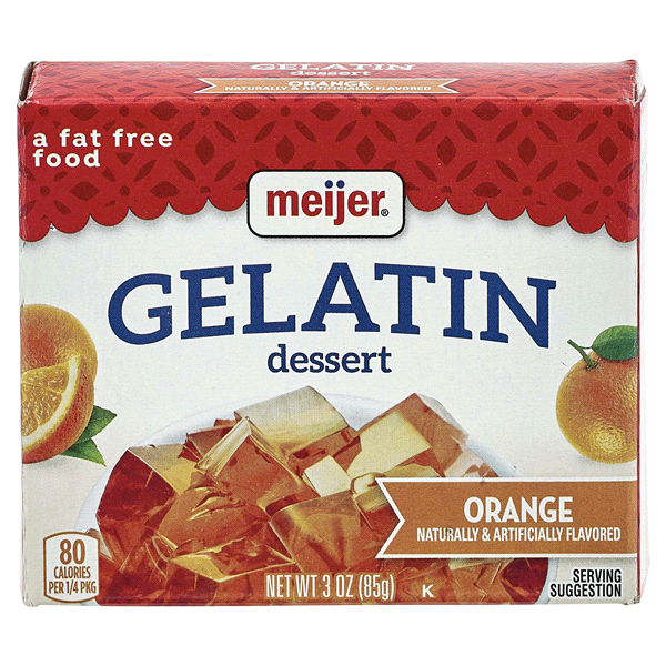 slide 1 of 3, Meijer Orange Gelatin, 3 oz