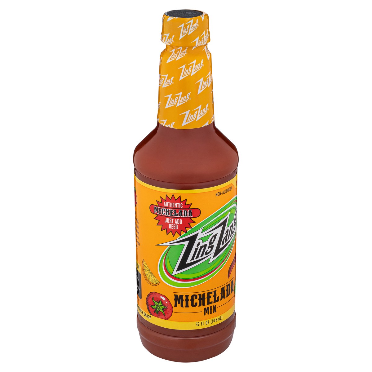 slide 6 of 13, Zing Zang Michelada Mix, Non-Alcoholic Cocktail Mixer- 32 fl oz, 32 fl oz