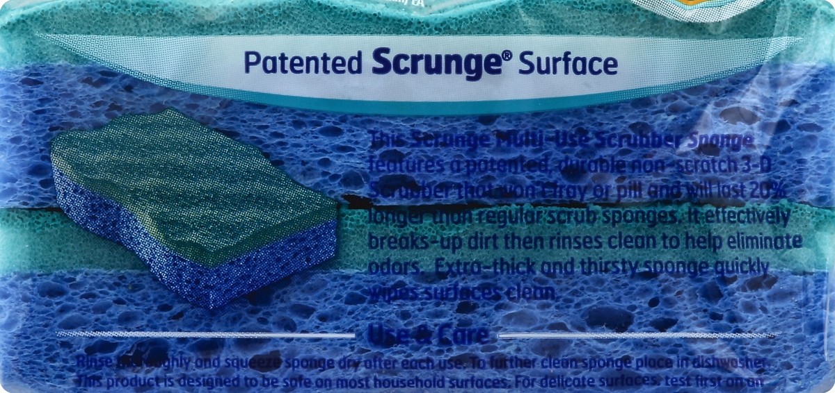 slide 4 of 6, O-Cedar Scrubber Sponge 2 ea, 2 ct