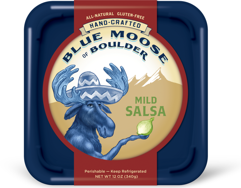 slide 1 of 1, Blue Moose of Boulder Mild Salsa, 12 fl oz