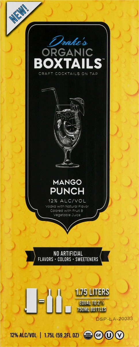 slide 6 of 12, Drake's Organic Spirits Boxtails Mango Punch Cocktails 59.2 fl oz, 59.2 fl oz