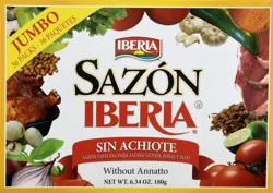 Iberia Jumbo 36 Packs without Annatto Sin Achiote 36 ea