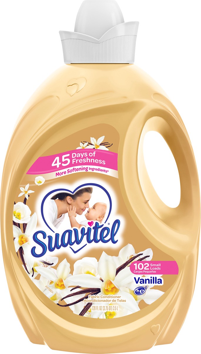 slide 3 of 6, Suavitel Vanilla Fabric Conditioner 120 oz, 120 oz