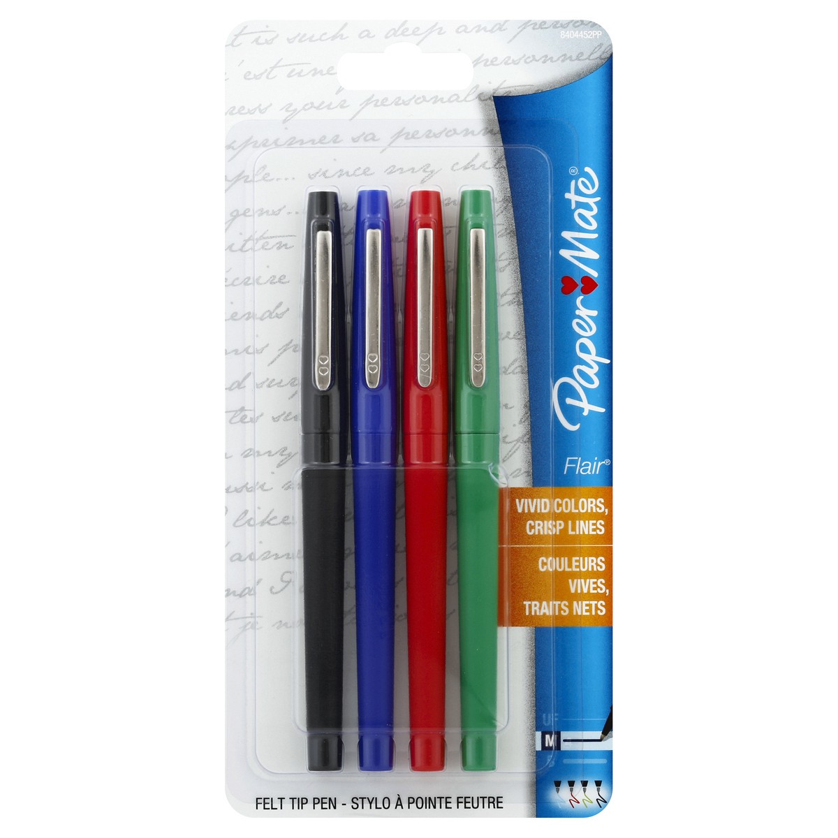 slide 5 of 8, Paper Mate Flair Felt Tip Pens, Medium Point, Business Colors, 4 ct