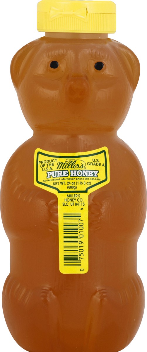 slide 1 of 2, Miller's Honey 24 oz, 24 oz