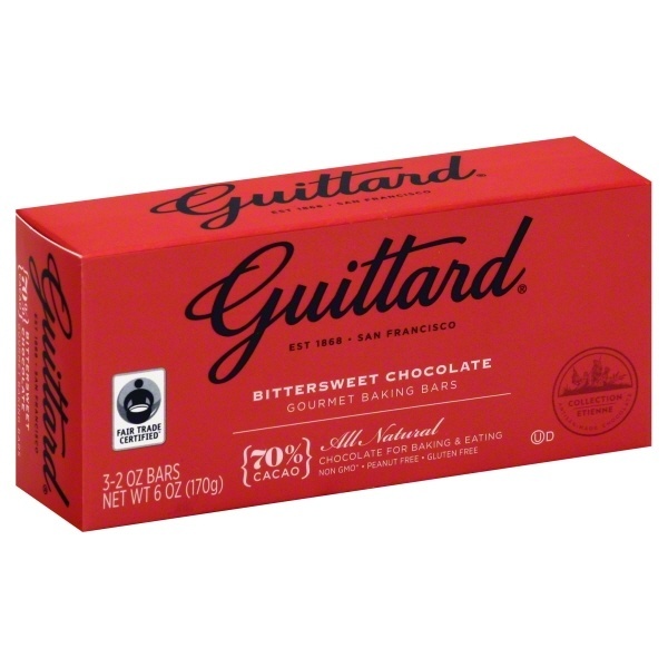 slide 1 of 1, Guittard Bittersweet Chocolate Gourmet Baking Bars, 6 oz