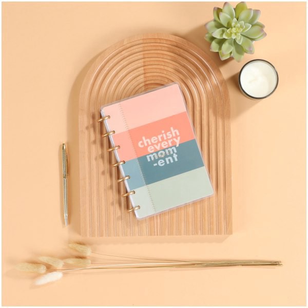 slide 6 of 7, 2024 Happy Planner Monthly/Weekly Mini Happy Planner, 4-3/5"" X 7"", Apricot & Sage, January To December, Ppmd12-147, 1 ct