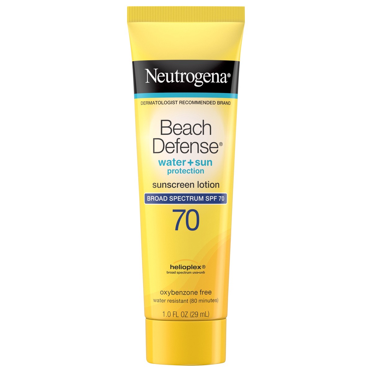 slide 5 of 12, Neutrogena Beach Defense Sunscreen Lotion Broad Spectrum SPF 70, 1 Oz, 1 fl oz