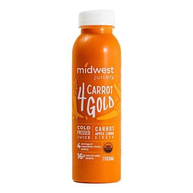 slide 1 of 1, Midwest Juicery Org 4 Carrot Gold Juice - 12 fl oz, 12 fl oz