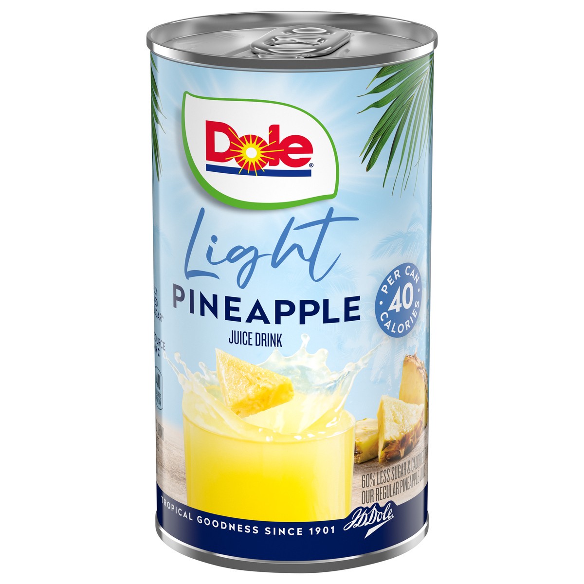 slide 10 of 14, DOLE Juice Light Pineapple Juice Drink Not From Concentrate 6oz Can Label SKU 00008 (7165616), 6 fl oz
