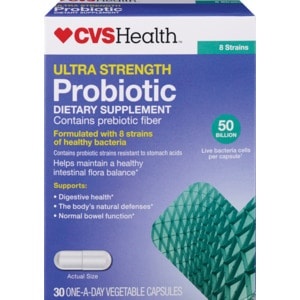 slide 1 of 1, CVS Health Ultra Strength Probiotic Vegetable Caplets, 30 ct