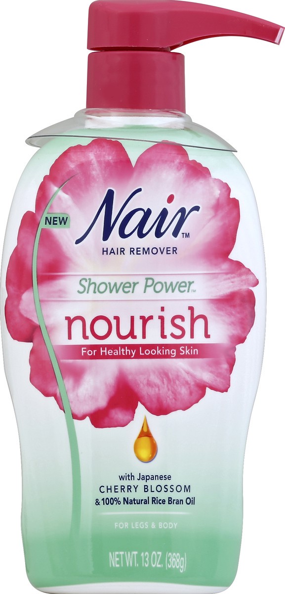 slide 2 of 2, Nair Shower Power Nourish Hair Remover, 13 oz