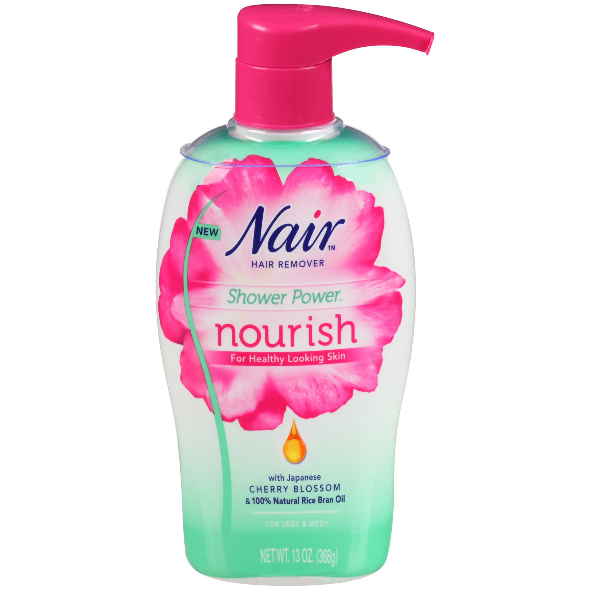 slide 1 of 2, Nair Shower Power Nourish Pump 13Oz, 13 oz