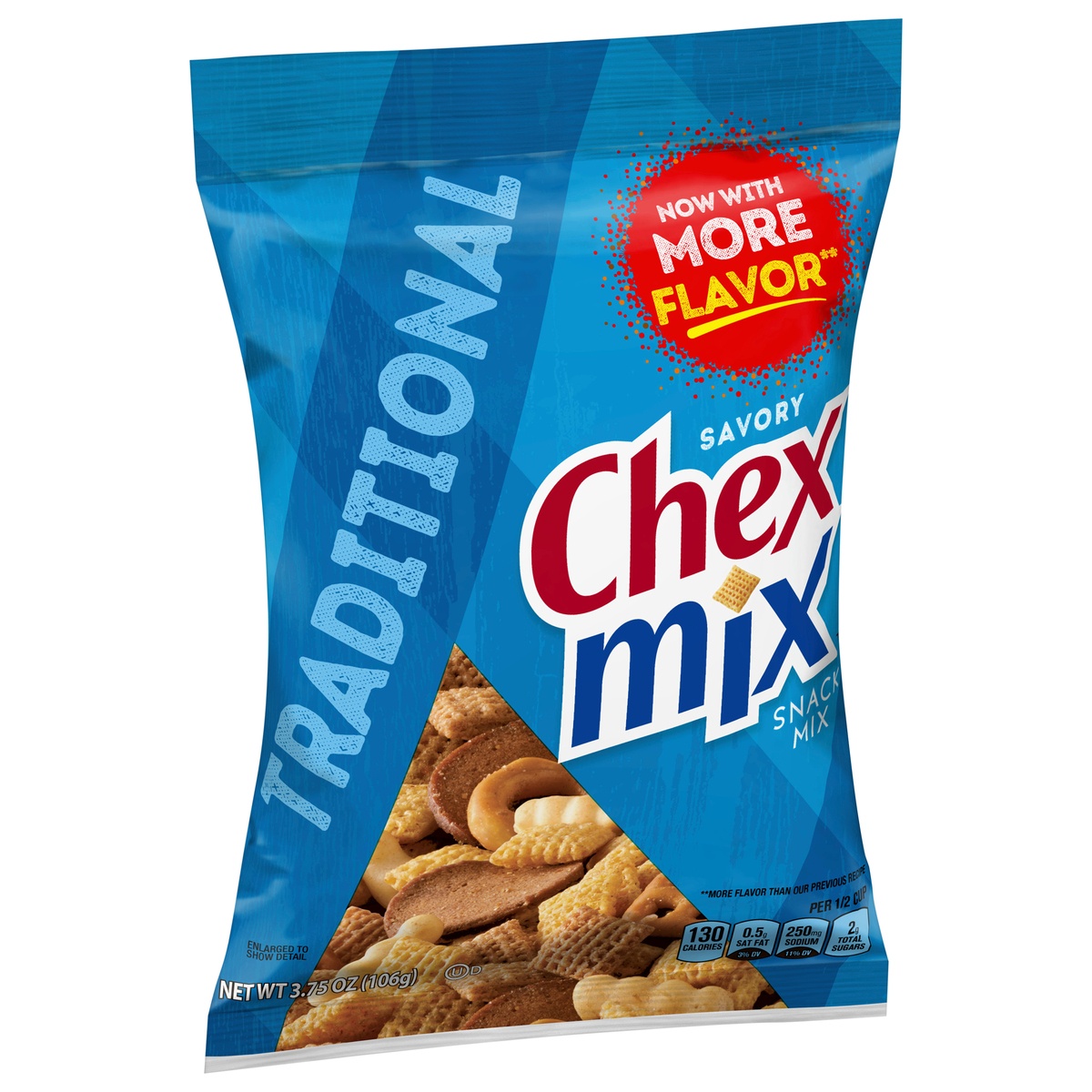 slide 2 of 11, Chex Mix Savory Snack Mix, Traditional,Bag, 3.75 oz