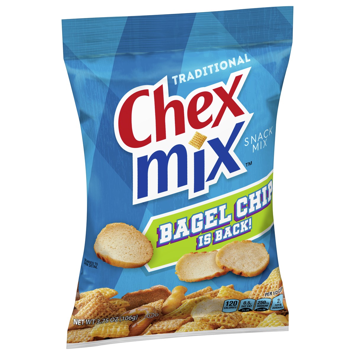 slide 7 of 9, Chex Mix Snack Party Mix, Traditional, Savory Pub Mix Snack Bag, 3.75 oz, 3.75 oz