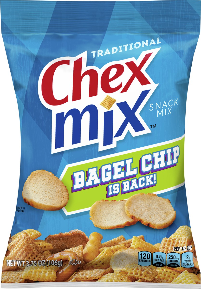 slide 4 of 9, Chex Mix Snack Party Mix, Traditional, Savory Pub Mix Snack Bag, 3.75 oz, 3.75 oz