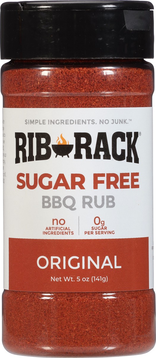 slide 6 of 9, Rib Rack Sugar Free Original BBQ Rub 5 oz, 5 oz