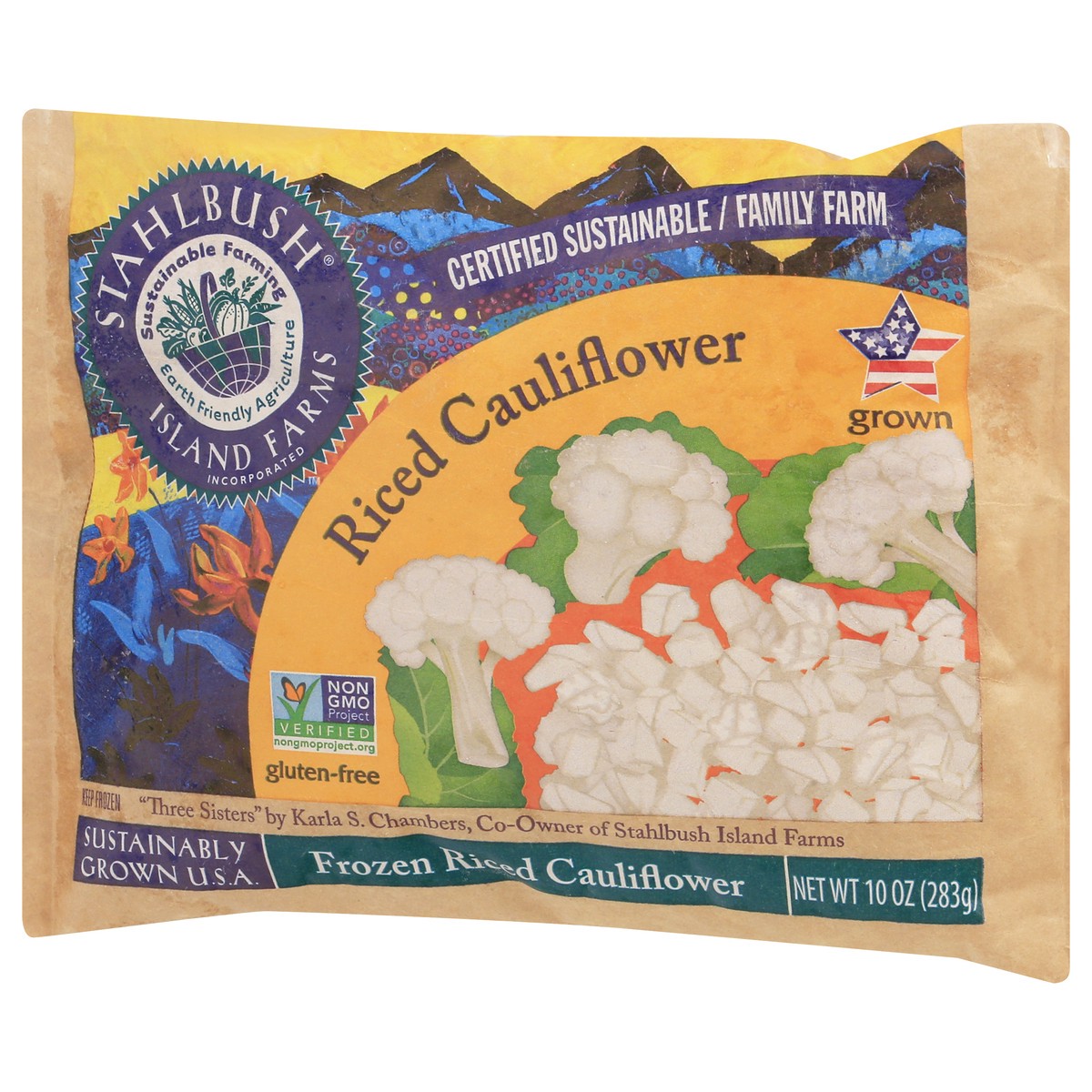 slide 3 of 12, Stahlbush Island Farms Riced Frozen Cauliflower 10 oz, 10 oz