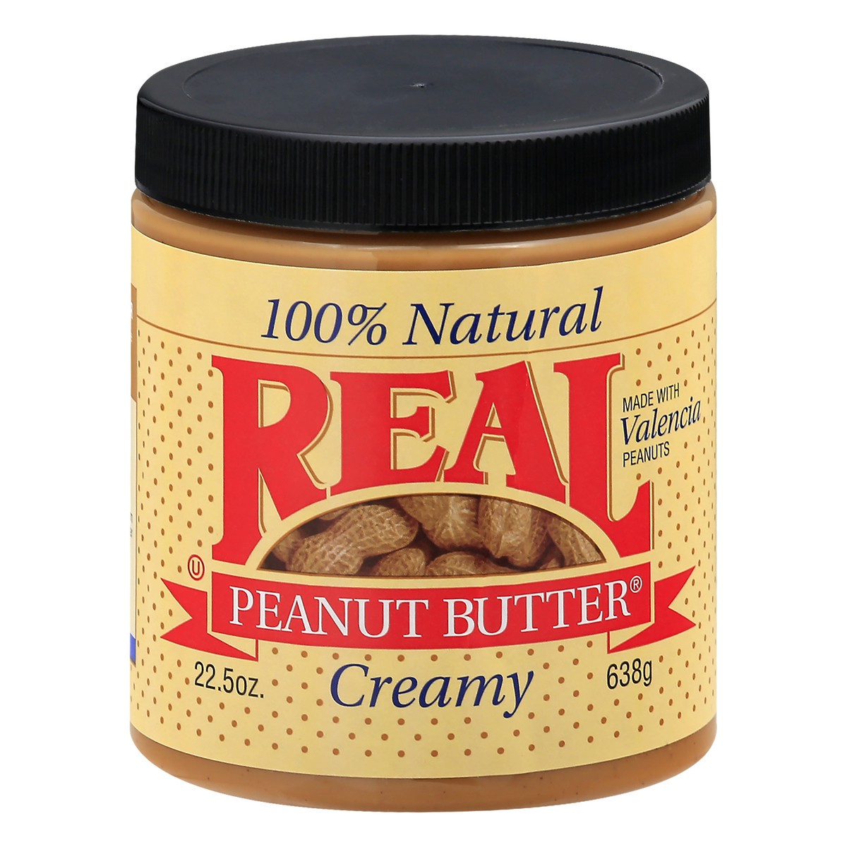 slide 1 of 13, Real Peanut Butter Creamy 100% Natural Peanut Butter 22.5 ea, 22.50 ct