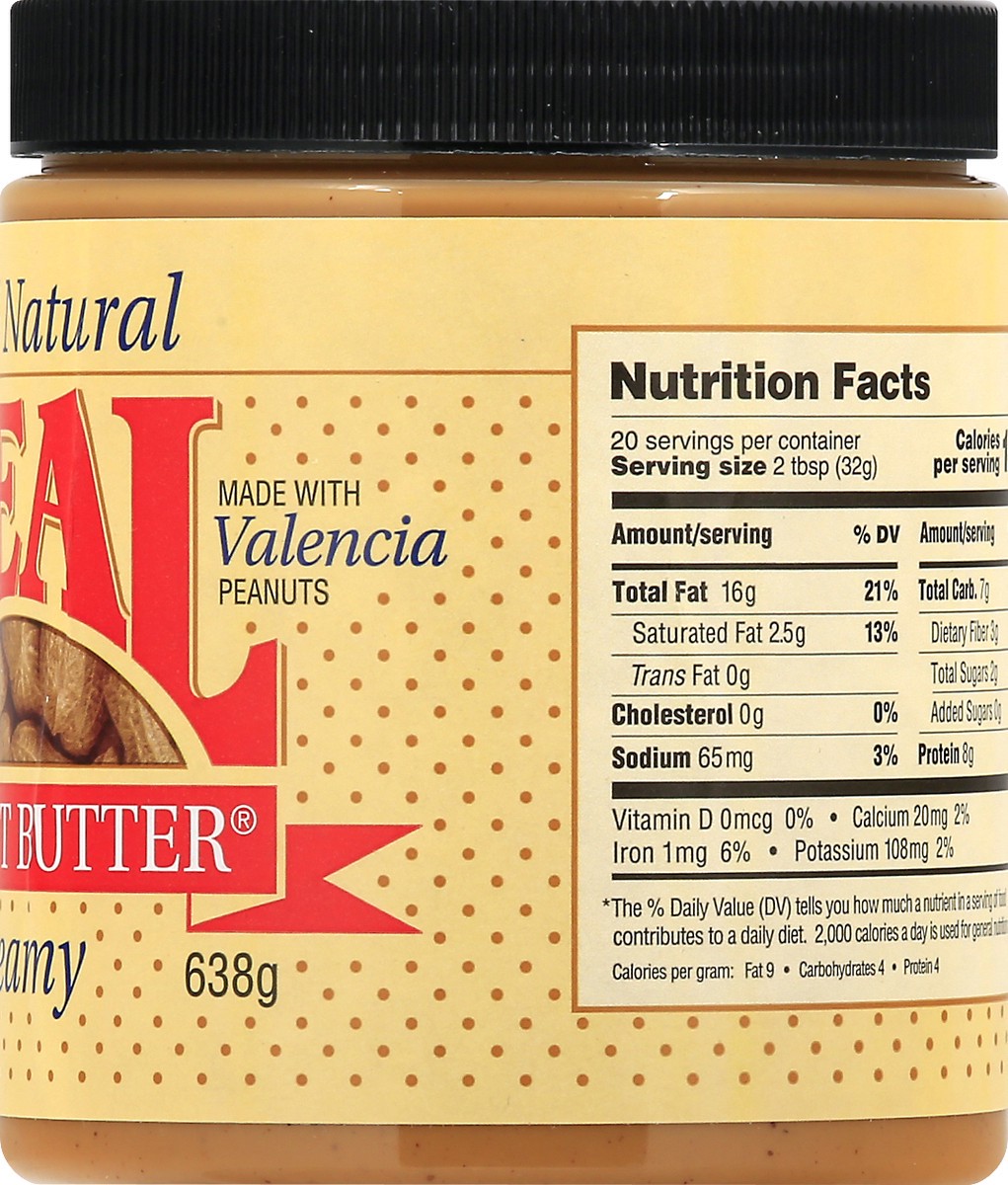 slide 7 of 13, Real Peanut Butter Creamy 100% Natural Peanut Butter 22.5 ea, 22.50 ct