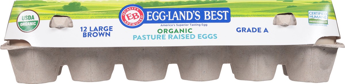 slide 2 of 9, Eggland's Best Pasture Raised Organic Large Brown Eggs, 12 count, 12 ct
