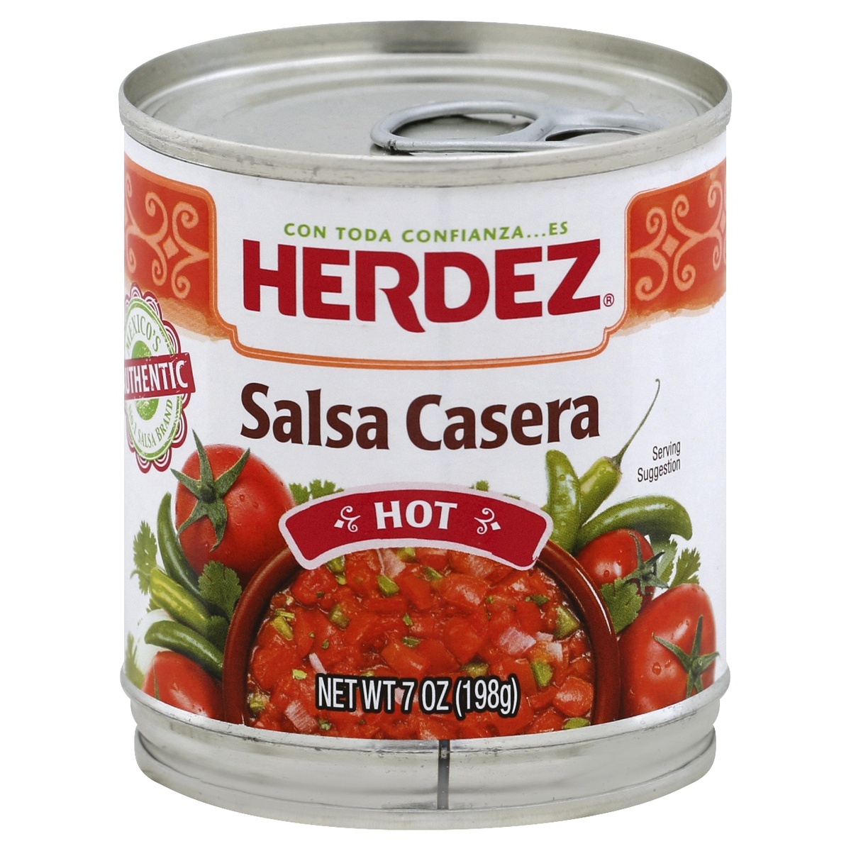 slide 1 of 4, Herdez Salsa Casera Hot, 