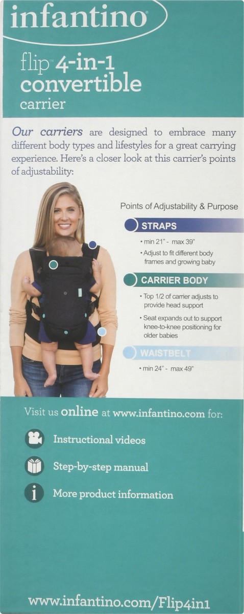 slide 5 of 9, Infantino Flip 4-In-1 Convertible Carrier 1 ea, 1 ct