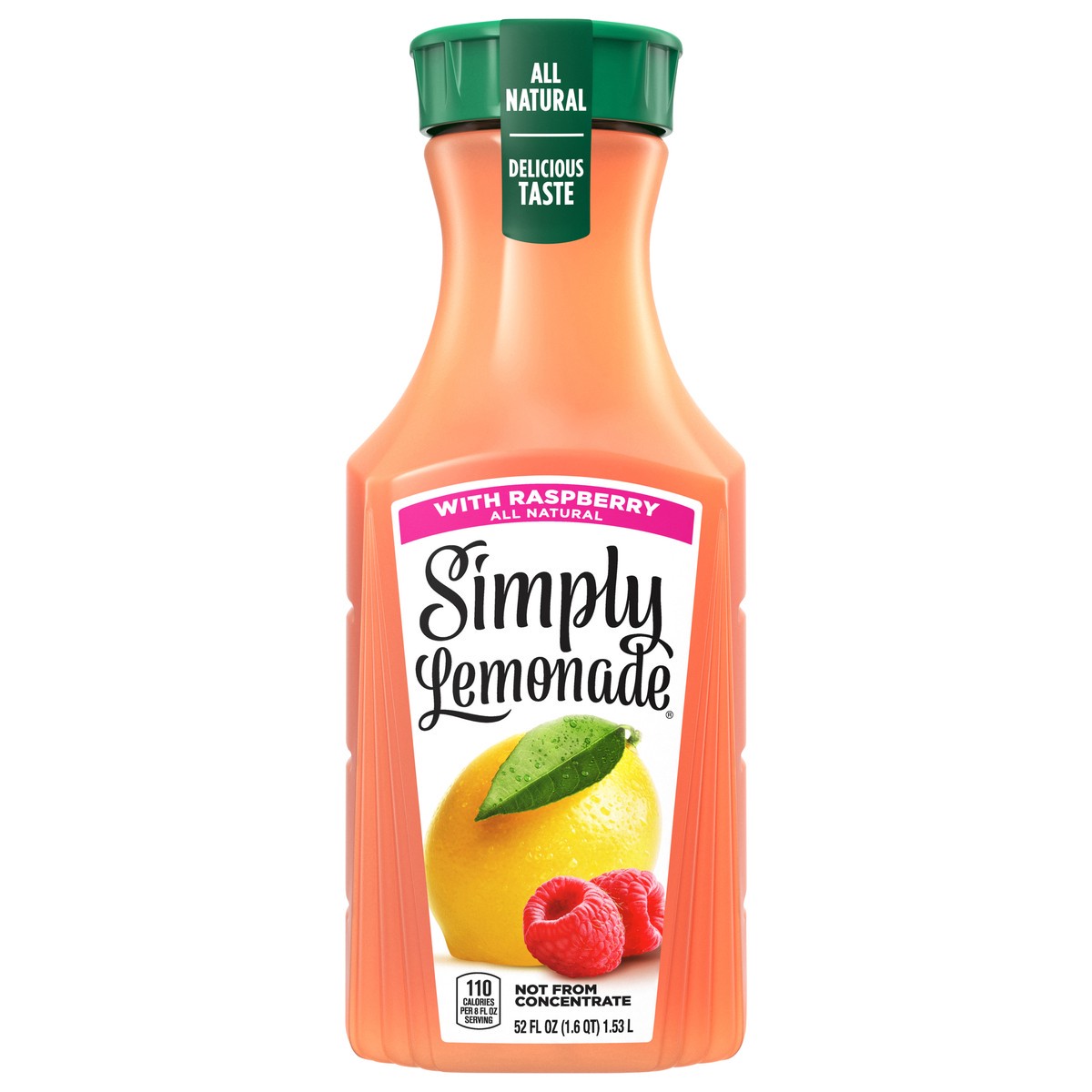 slide 1 of 76, Simply Lemonade with Raspberry, All Natural Non-GMO, 52 fl oz, 52 fl oz