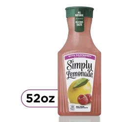Simply Lemonade w/ Raspberry Bottle, 52 fl oz