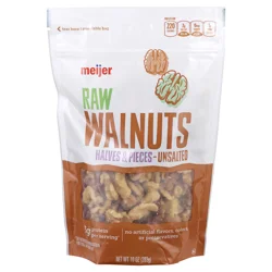 Meijer Unsalted Raw Walnut Hales & Pieces