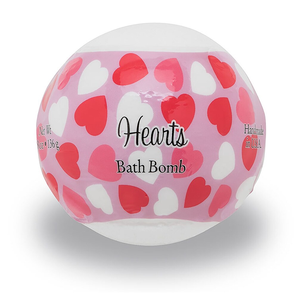 slide 1 of 1, Primal Elements Bath Bomb Hearts, 4.8 oz