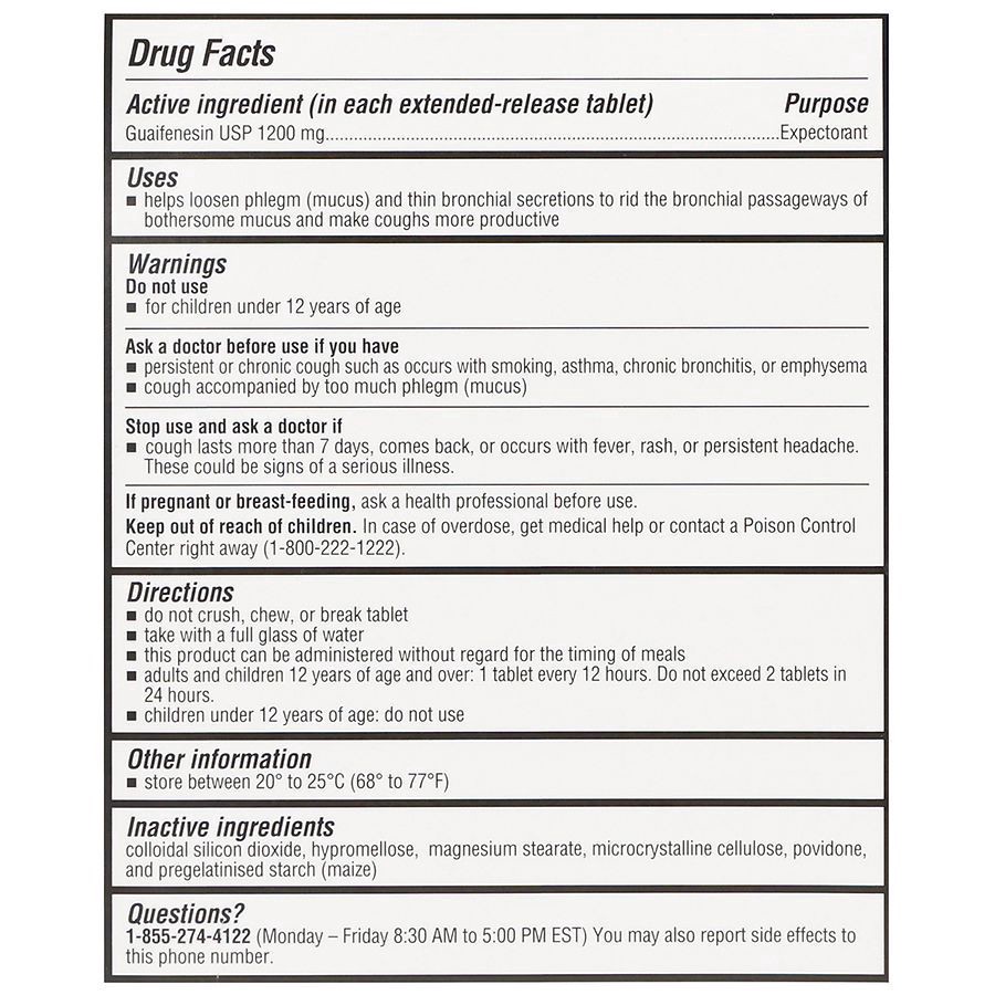 slide 5 of 5, Walgreens Mucus Relief ER Maximum Strength 12HR Tablets, 42 ct