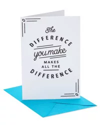 American Greetings Thank You Card (Difference You Make)