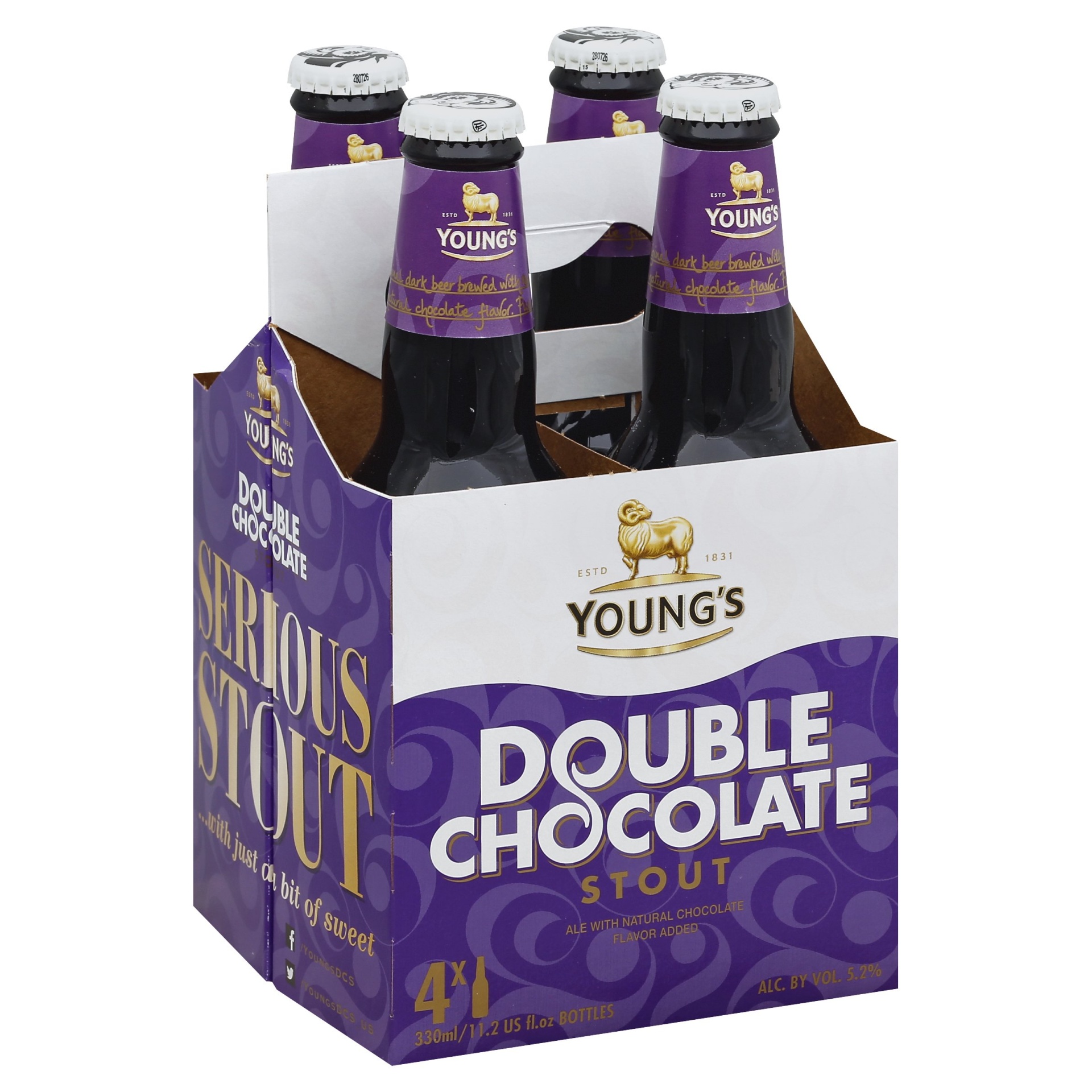 slide 1 of 4, Young's Beer, Double Chocolate Stout, 4 ct; 12 oz