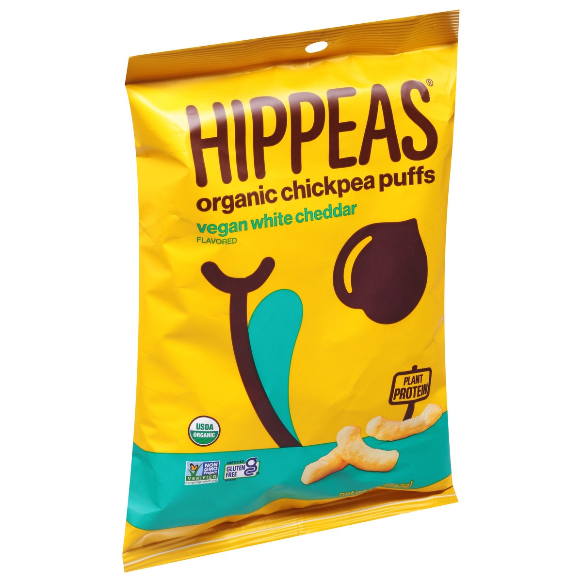 slide 2 of 9, HIPPEAS Organic Vegan White Cheddar Flavored Chickpea Puffs 1.5 oz, 1.5 oz