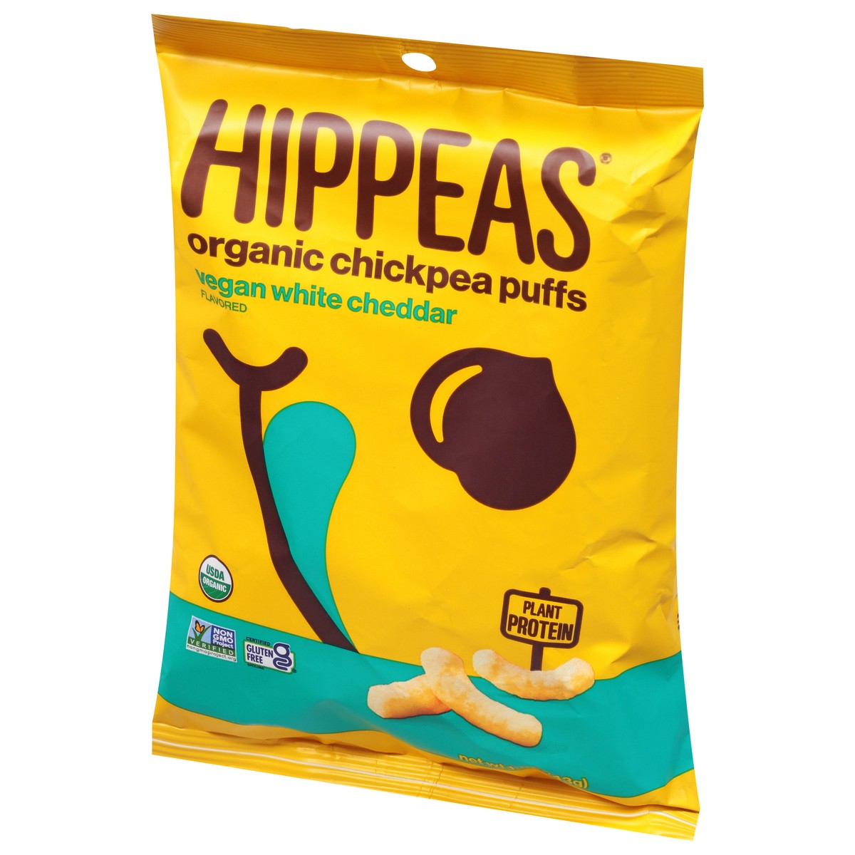 slide 3 of 9, HIPPEAS Organic Vegan White Cheddar Flavored Chickpea Puffs 1.5 oz, 1.5 oz