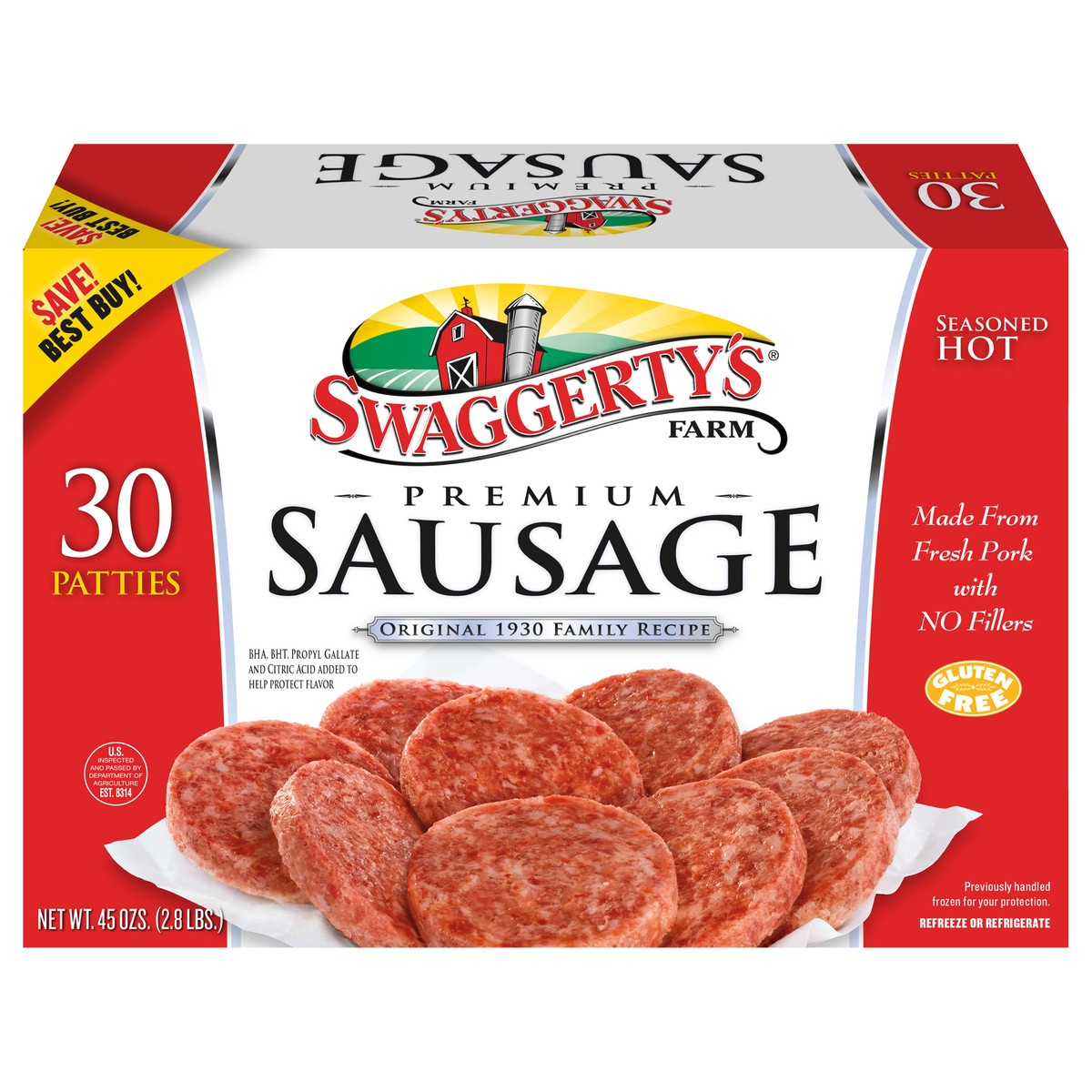 slide 1 of 11, Swaggerty's Farm Original 1930 Family Recipe, 45 oz