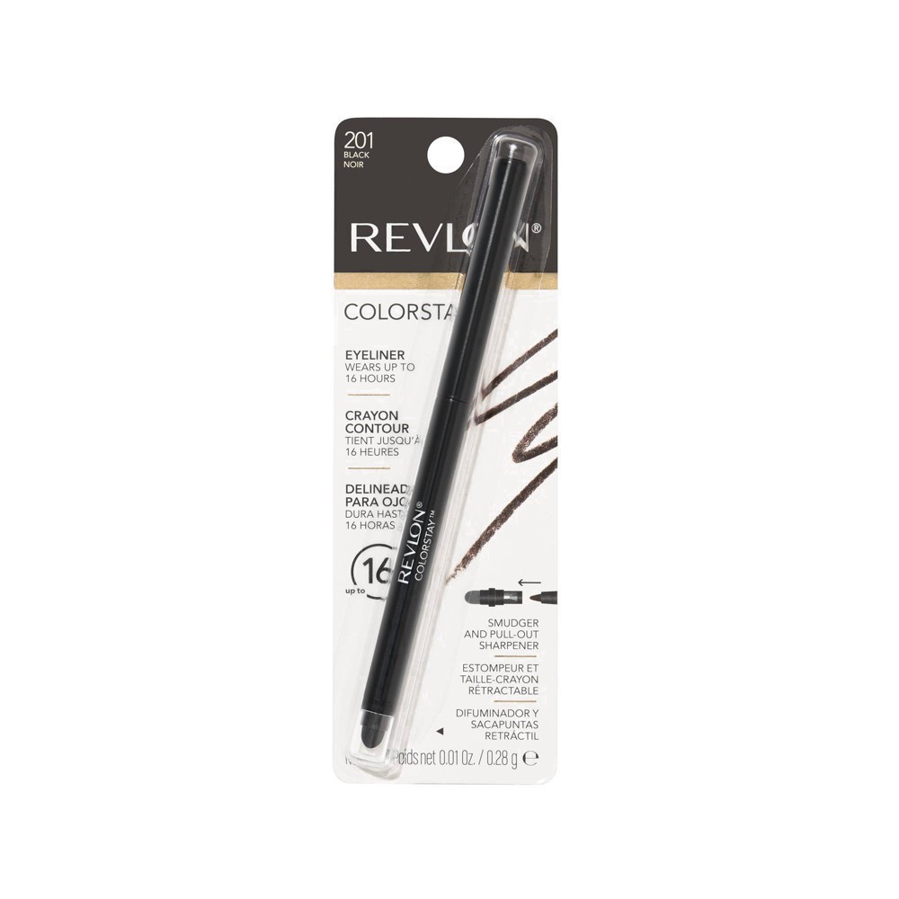 slide 5 of 93, Revlon ColorStay Eyeliner - Black, 0.01 oz