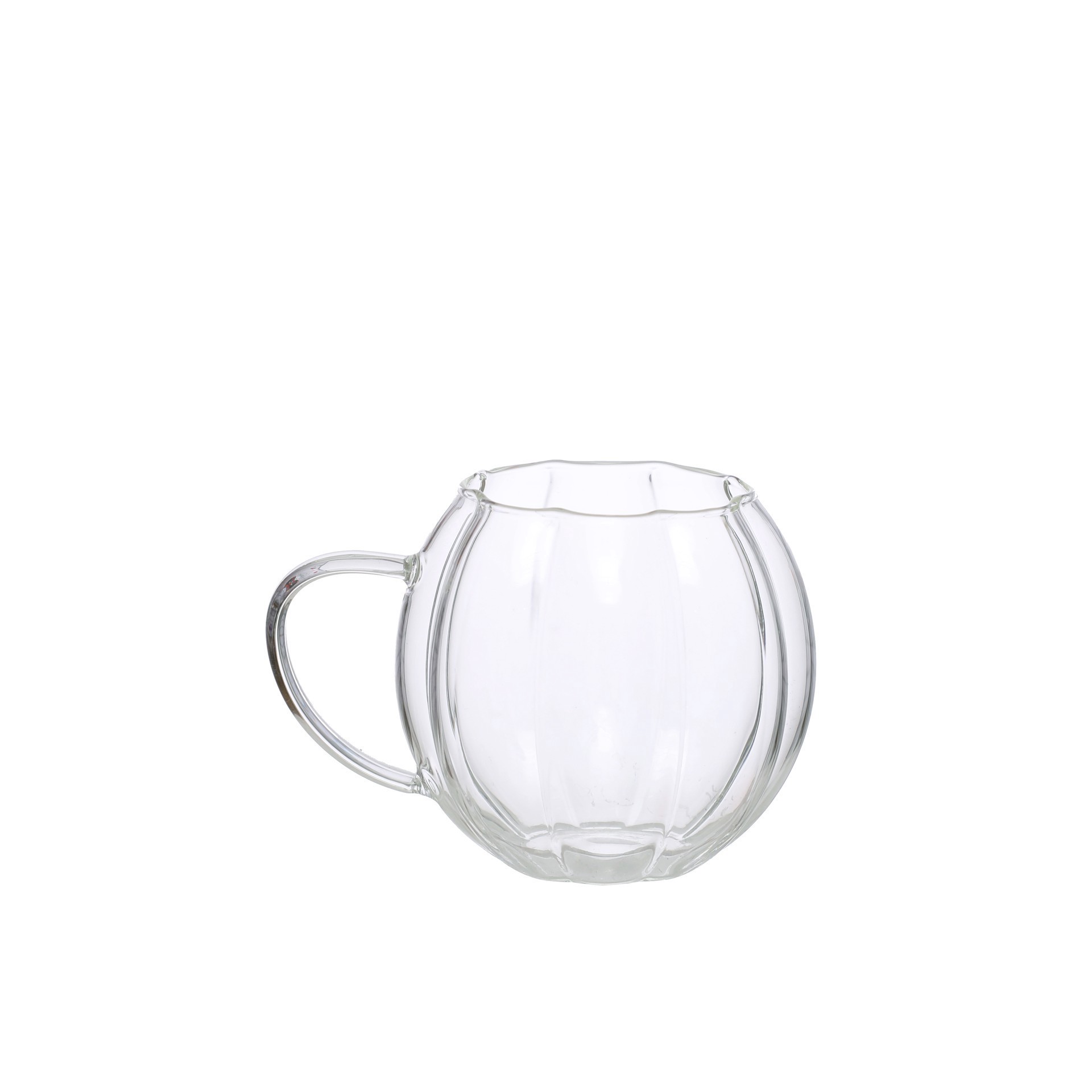 slide 2 of 2, 11.8oz. Clear Pumpkin Shape Glass Mug By Ashland, 11.8 oz