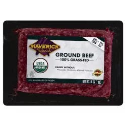 Maverick Ran Ranch Ground Beef, 100% Grass Fed, Organic