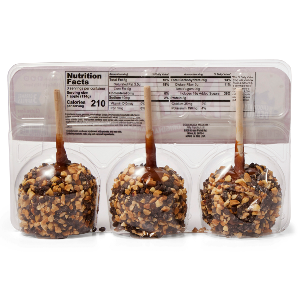 slide 4 of 5, Affy Tapple Caramel Apples with Chocolatey Peanut, 3 ct, 3 ct