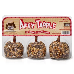 Affy Tapple Caramel Apples with Chocolatey Peanut, 3 ct
