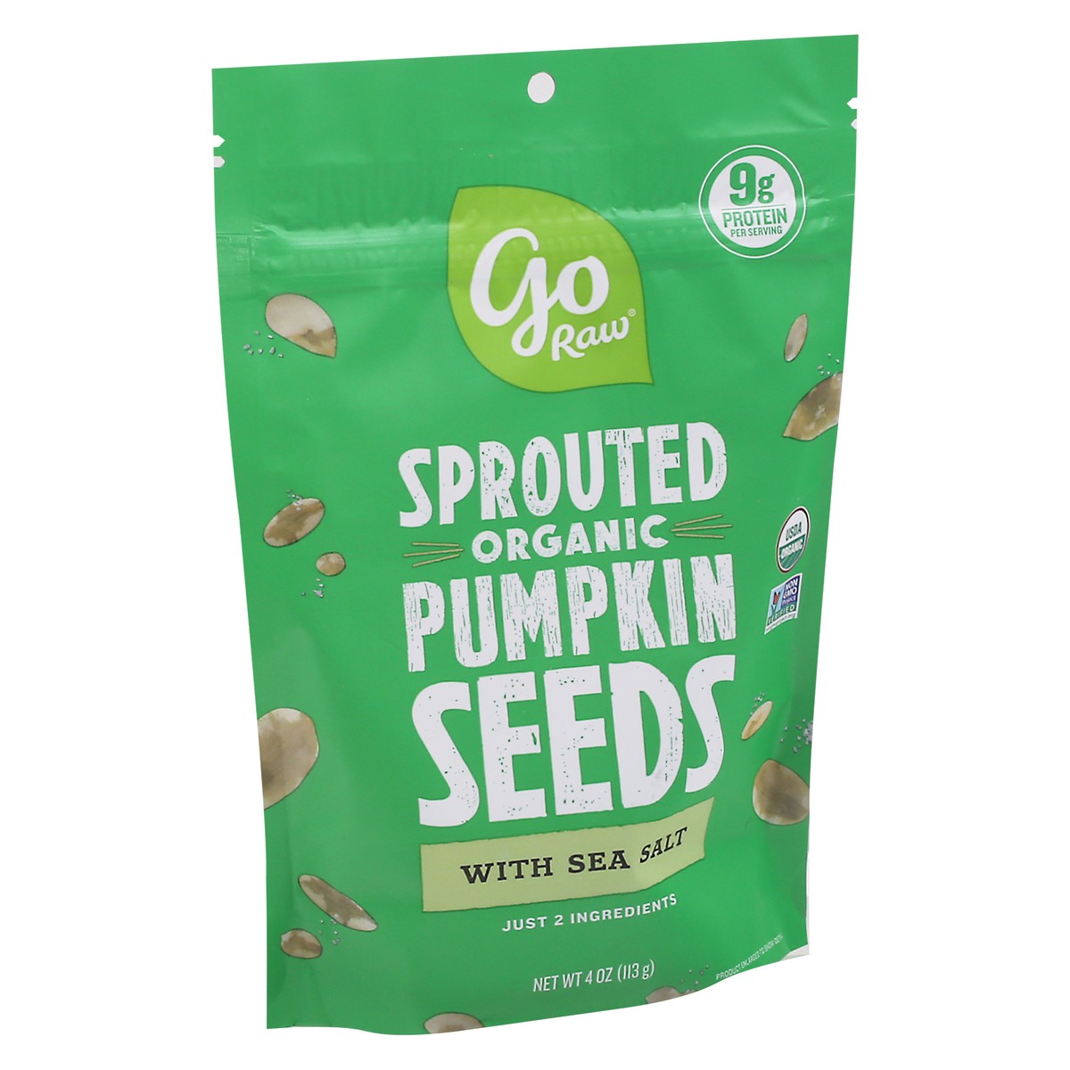 slide 2 of 9, Go Raw Sprouted Organic Pumpkin Seeds with Sea Salt, 4 oz