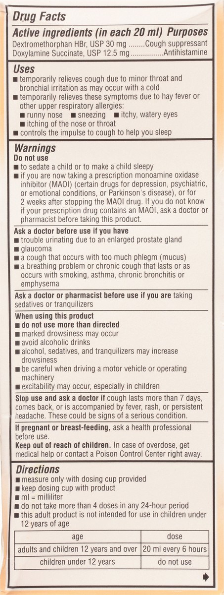 slide 5 of 9, Robitussin Adult Maximum Strength Honey Nighttime Cough DM 8 fl oz, 8 fl oz