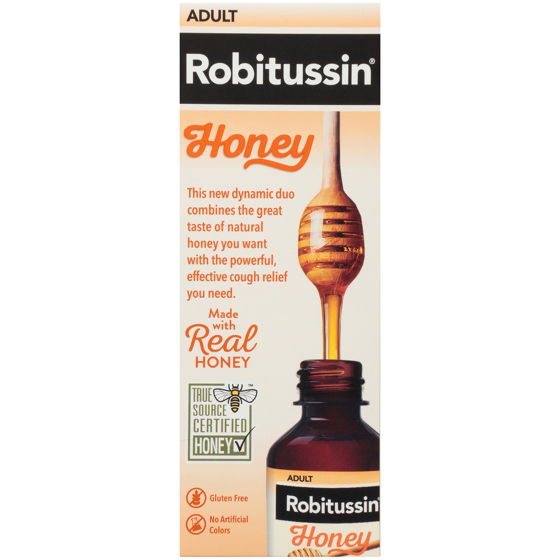 Robitussin Honey Nighttime Cough DM Maximum Strength Adult Cough Remedy
