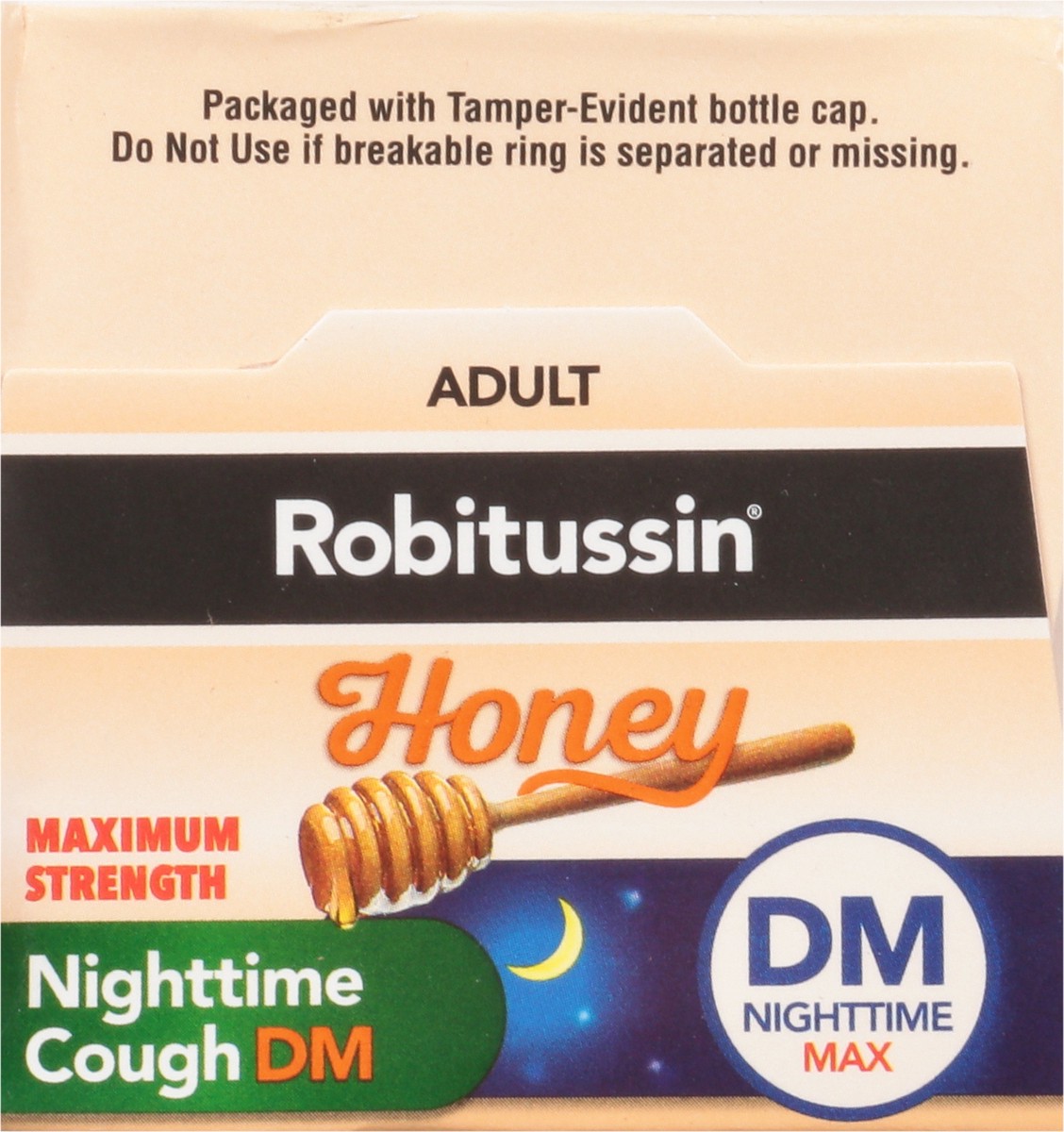 slide 9 of 9, Robitussin Adult Maximum Strength Honey Nighttime Cough DM 8 fl oz, 8 fl oz