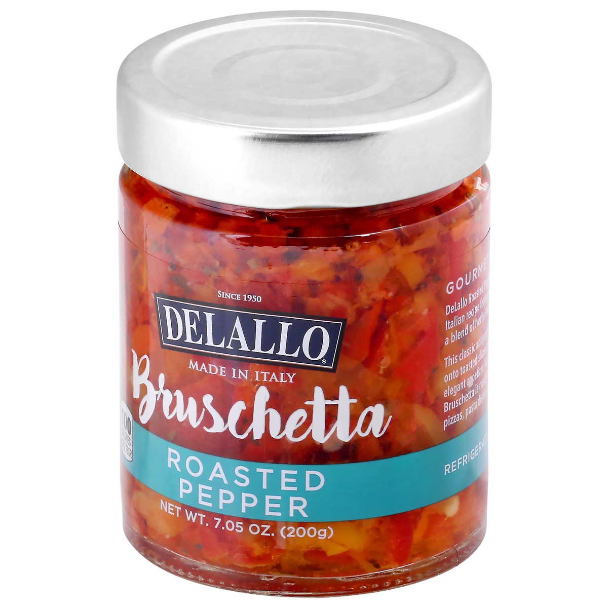 slide 6 of 8, DeLallo Roasted Red Pepper Bruschetta, 7.05 oz