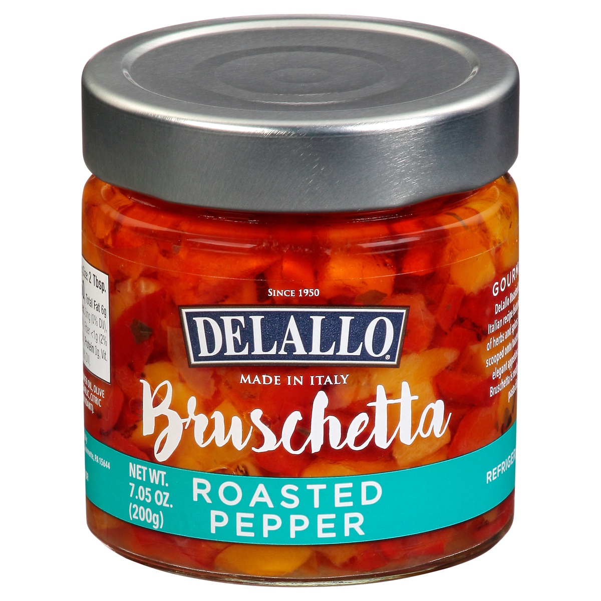slide 1 of 1, DeLallo Roasted Pepper Bruschetta, 7.05 oz