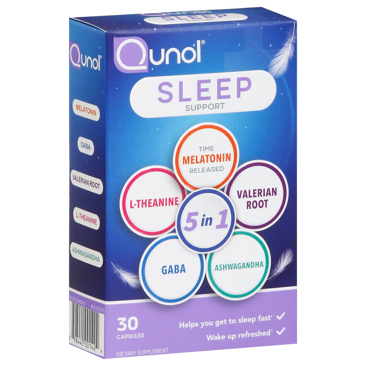 slide 6 of 9, Qunol Sleep Capsules, 30 ct