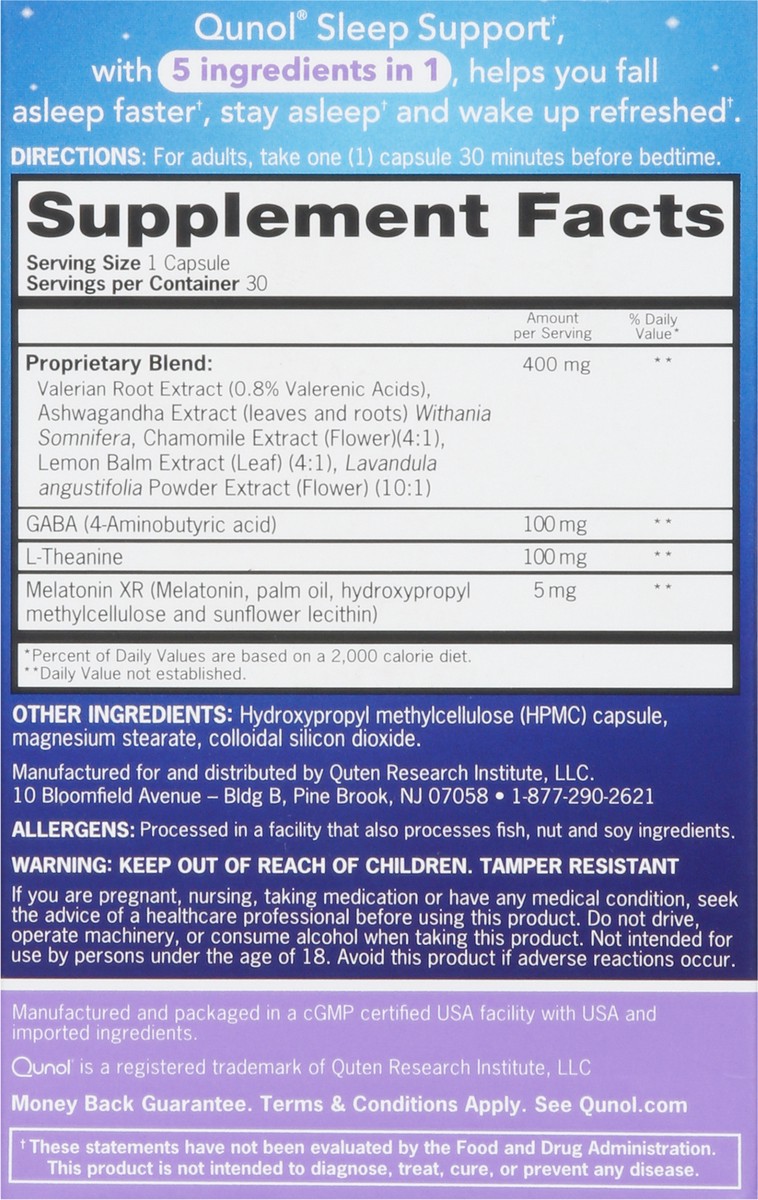 slide 9 of 9, Qunol Sleep Capsules, 30 ct